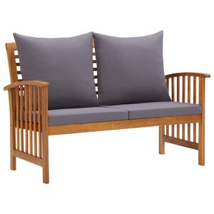 vidaXL Zahradn&iacute; lavice s podu&scaron;kami 119 cm masivn&iacute; ak&aacute;ciov&eacute; dřevo