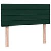 vidaXL Box spring postel s matrac&iacute; tmavě zelen&aacute; 120x220 cm samet