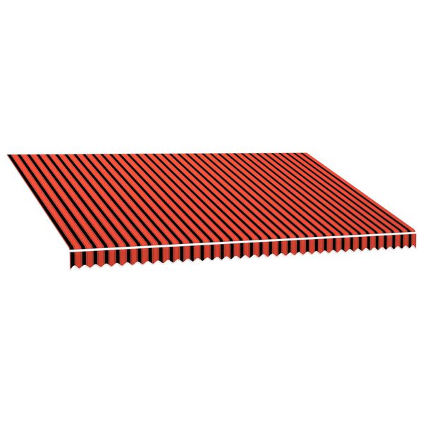 vidaXL Plachta na mark&yacute;zu pl&aacute;těn&aacute; oranžovo-hněd&aacute; 5 x 3 m