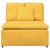 vidaXL Modulární středový modul pohovky s polštáři světle žlutá 100 cm