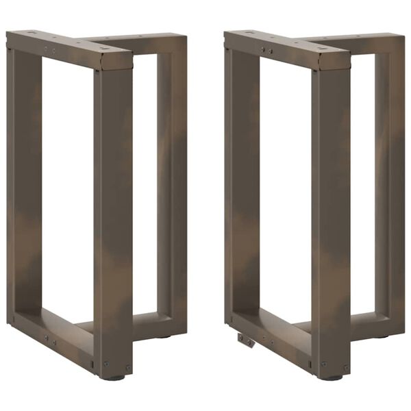 vidaXL Nohy k j&iacute;deln&iacute;mu stolu ve tvaru T, 2 ks, čern&eacute;, 50 x 35 x (72-73) cm, ocel