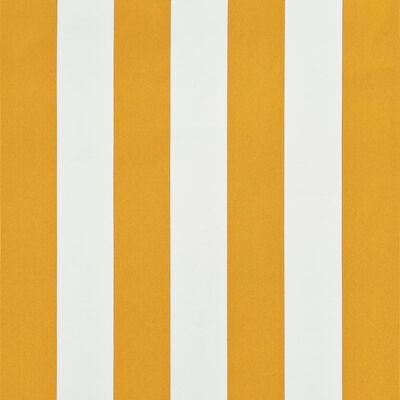 vidaXL Zatahovací markýza žluto-bílá 300 x 150 cm