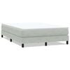vidaXL Postel Box Spring bez matrace světle &scaron;ed&aacute; 160x220 cm samet