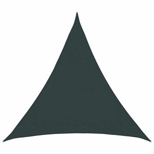 vidaXL Slunečn&iacute; plachta 2 x 2 x 2 m HDPE Troj&uacute;heln&iacute;kov&yacute; Tmavě zelen&aacute;