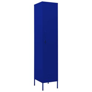 vidaXL Uzamykateln&aacute; skř&iacute;ň n&aacute;mořnick&aacute; modř 35 x 46 x 180 cm ocel