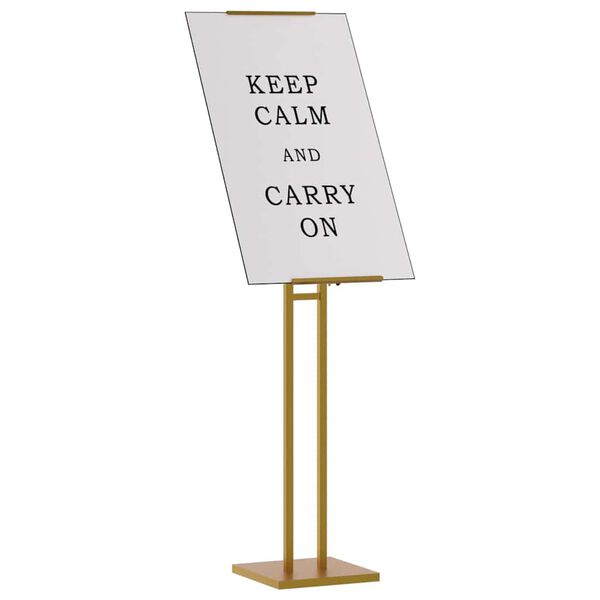 vidaXL St&aacute;nky pro veletrhy 2 pcs Zlat&aacute; 26,5 x 26,5 x 150 cm Ocel