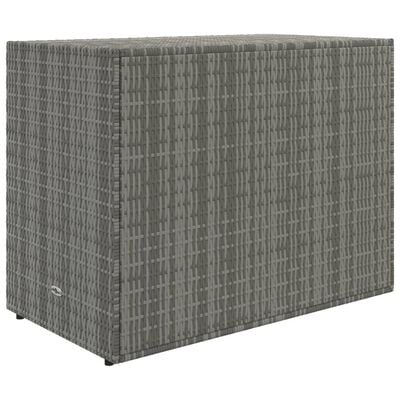 vidaXL Zahradní úložná skříň šedá 100 x 55,5 x 80 cm polyratan