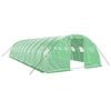 vidaXL Sklen&iacute;k s ocelov&yacute;m r&aacute;mem zelen&yacute; 40 m&sup2; 10 x 4 x 2 m