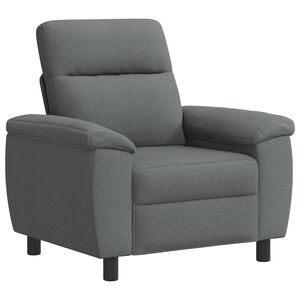 vidaXL Pohovka Tmavě &scaron;ed&aacute; 95 x 90 x 95 cm Textil