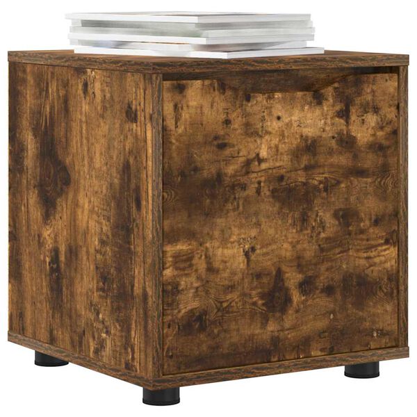 vidaXL Koupelnov&aacute; skř&iacute;ň Kouřov&yacute; dub 40,5 x 40 x 44 cm kompozitn&iacute; dřevo