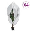 vidaXL Ochrann&eacute; n&aacute;vleky na rostliny na zip 4 ks 70 g/m&sup2; 1 x 1,55 m