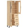vidaXL Skř&iacute;ň highboard dub sonoma 69,5 x 34 x 180 cm kompozitn&iacute; dřevo