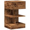 vidaXL Bedside Cabinet star&eacute;ho dřeva 40x35x65 cm dřevotř&iacute;ska