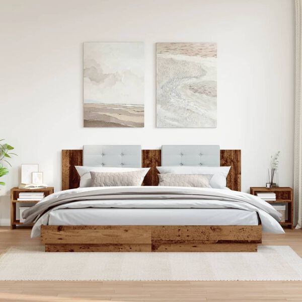 vidaXL Nočn&iacute; stolky 2 ks old wood 40 x 30 x 40 cm kompozitn&iacute; dřevo