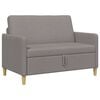 vidaXL Sofa s &uacute;ložn&yacute;m prostorem Taupe 122 x 78 x 87 cm Polyester