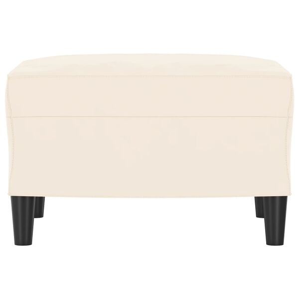 vidaXL Lavice krémová 70 x 35 x 41 cm samet