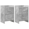 vidaXL Nočn&iacute; stolky 2 pcs Betonově &scaron;ed&aacute; 40 x 30 x 60 cm
