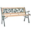 vidaXL Zahradn&iacute; lavice 122 cm dřevěn&aacute;