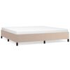 vidaXL R&aacute;m postele bez matrace cappuccino 200x200 cm uměl&aacute; kůže