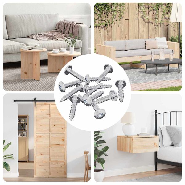 vidaXL Samovrtn&yacute; hřeb&iacute;k 12 pcs Zinkovan&yacute; 4 x 20 mm Ocel