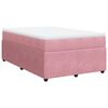 vidaXL Box spring postel s matrac&iacute; růžov&aacute; 120x190 cm samet