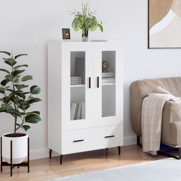 vidaXL Skříň highboard bílá 69,5 x 31 x 115 cm kompozitní dřevo