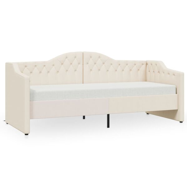 vidaXL V&aacute;lenda s matrac&iacute; a USB kr&eacute;mov&aacute; textil 90 x 200 cm