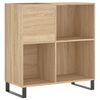 vidaXL Skř&iacute;ňka na LP desky dub sonoma 84,5x38x89 cm kompozitn&iacute; dřevo
