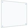 vidaXL Kuchyňské panely 2 ks průhledné 70 x 60 cm tvrzené sklo
