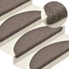 vidaXL Schodové rohože samolepicí 30 ks 65 x 21 x 4 cm béžové, půlkulaté, velké