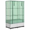vidaXL Vyv&yacute;&scaron;en&yacute; z&aacute;hon se sklen&iacute;kem ratanov&yacute; vzhled 80 x 40 x 138 cm