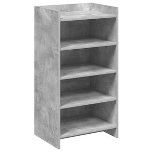 vidaXL Skř&iacute;ň na obuv Betonově &scaron;ed&aacute; 48 x 36 x 92 cm Kompozitn&iacute; dřevo
