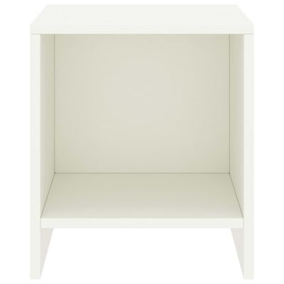 vidaXL Noční stolek bílý 35 x 30 x 40 cm masivní borové dřevo