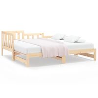 vidaXL Výsuvná postel 2x (80 x 200) cm masivní borové dřevo
