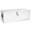 vidaXL &Uacute;ložn&yacute; box stř&iacute;brn&yacute; 80 x 39 x 30 cm hlin&iacute;k