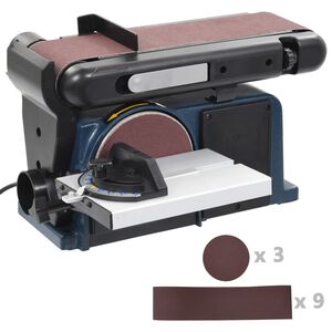 vidaXL Elektrick&aacute; p&aacute;sov&aacute; a kotoučov&aacute; bruska 370 W 150 mm