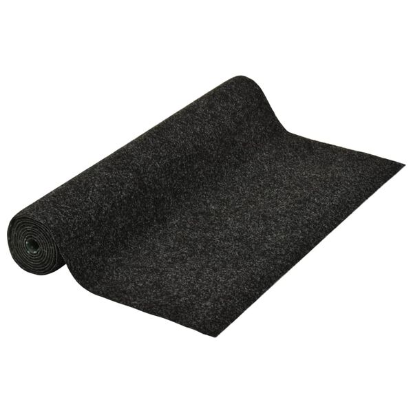 vidaXL Umělá tráva s nopky 3 x 1 m antracitová