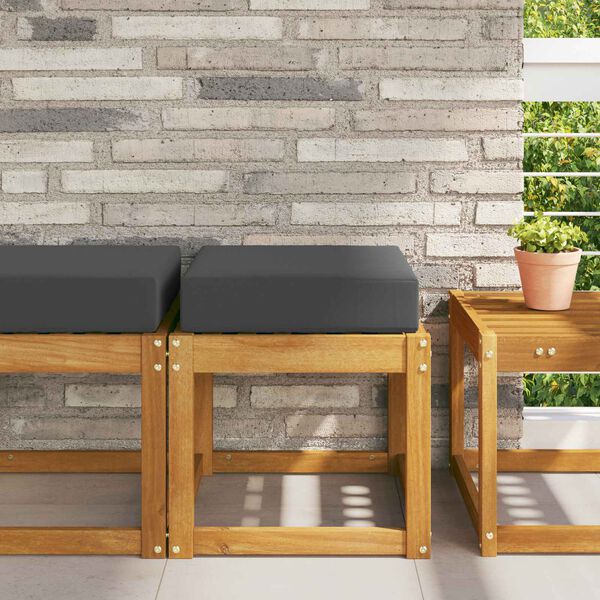 vidaXL Venkovn&iacute; sedac&iacute; pol&scaron;t&aacute;ř Antracit 40 x 40 x 8 cm 100% polyester