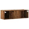 vidaXL Nástěnná TV skříňka old wood 100 x 30 x 30 cm kompozitní dřevo