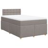 vidaXL Box spring postel s matrac&iacute; taupe 120x190 cm textil