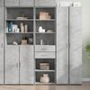 vidaXL Skříň highboard betonově šedá 50x42,5x185 cm kompozitní dřevo