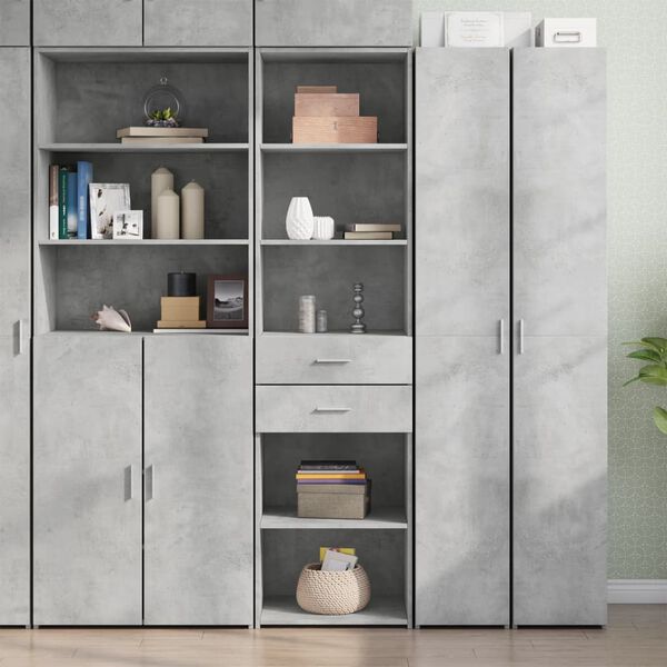 vidaXL Skříň highboard betonově šedá 50x42,5x185 cm kompozitní dřevo