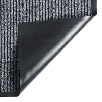 vidaXL Rohožka pruhovaná šedá 80 x 120 cm