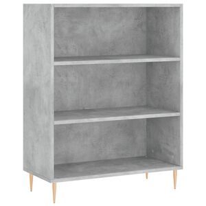 vidaXL Knihovna betonově &scaron;ed&aacute; 69,5 x 32,5 x 90 cm kompozitn&iacute; dřevo