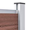 vidaXL Set plotového dílce WPC 699 x 146 cm hnědý
