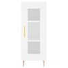 vidaXL Skř&iacute;ň highboard b&iacute;l&aacute; 34,5 x 34 x 180 cm kompozitn&iacute; dřevo