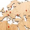 MiMi Innovations Dřevěn&aacute; n&aacute;stěnn&aacute; mapa světa Exclusive dub 130 x 78 cm