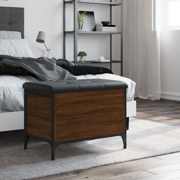 vidaXL &Uacute;ložn&aacute; lavice hněd&yacute; dub 62 x 42 x 45 cm kompozitn&iacute; dřevo