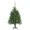 vidaXL Uměl&yacute; v&aacute;nočn&iacute; stromek s LED a sadou koul&iacute; 120 cm zelen&yacute;
