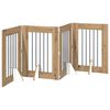 vidaXL Skl&aacute;dac&iacute; ps&iacute; br&aacute;na se stojany 4 pcs Dub artisan 241 cm